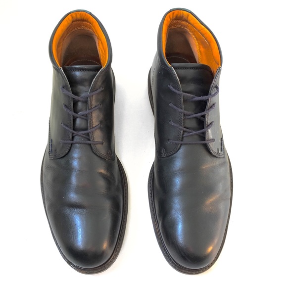 ecco mens black boots